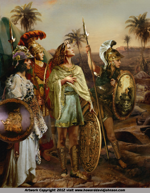 Amazon Warriors Warrior Women Fine Art Painting